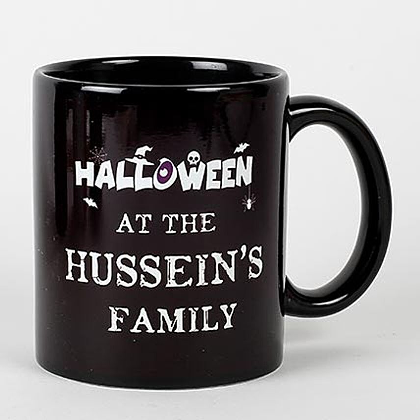 Black Creepy Halloween Mug