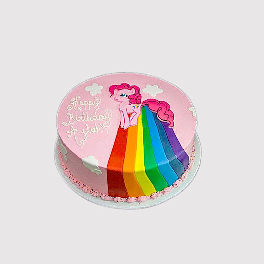 Pinkie Pie Rainbow Power Cake:Designer Cake Delivery in UAE