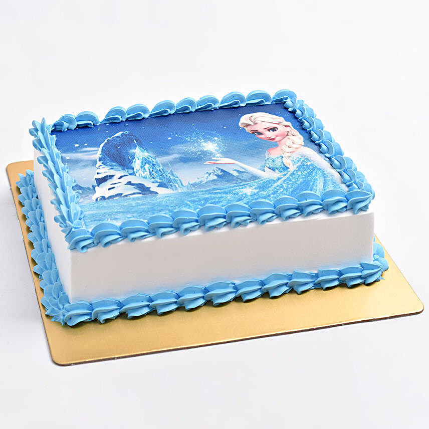 Elsa Photo Cake:Designer Cake Delivery in UAE