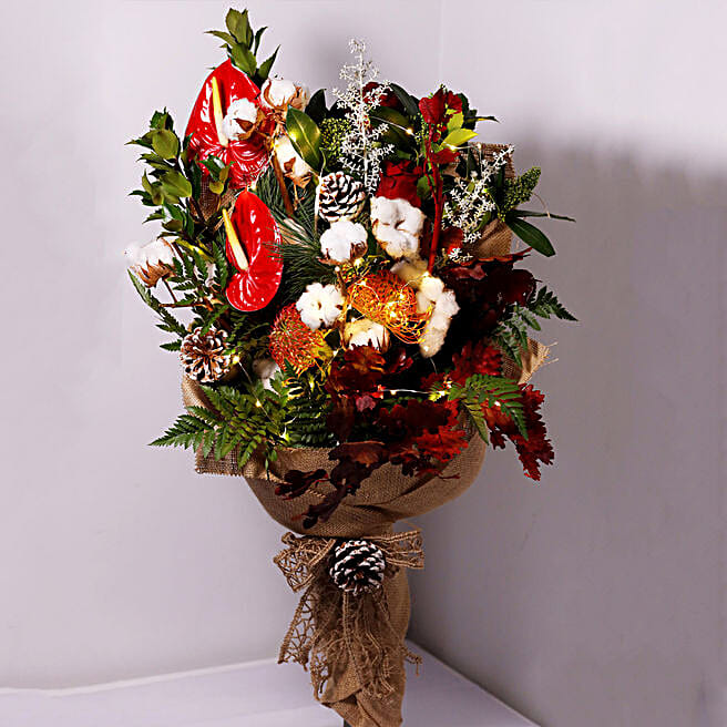 LED Lights Festive Flower Bouquet uae Gift LED Lights Festive Flower