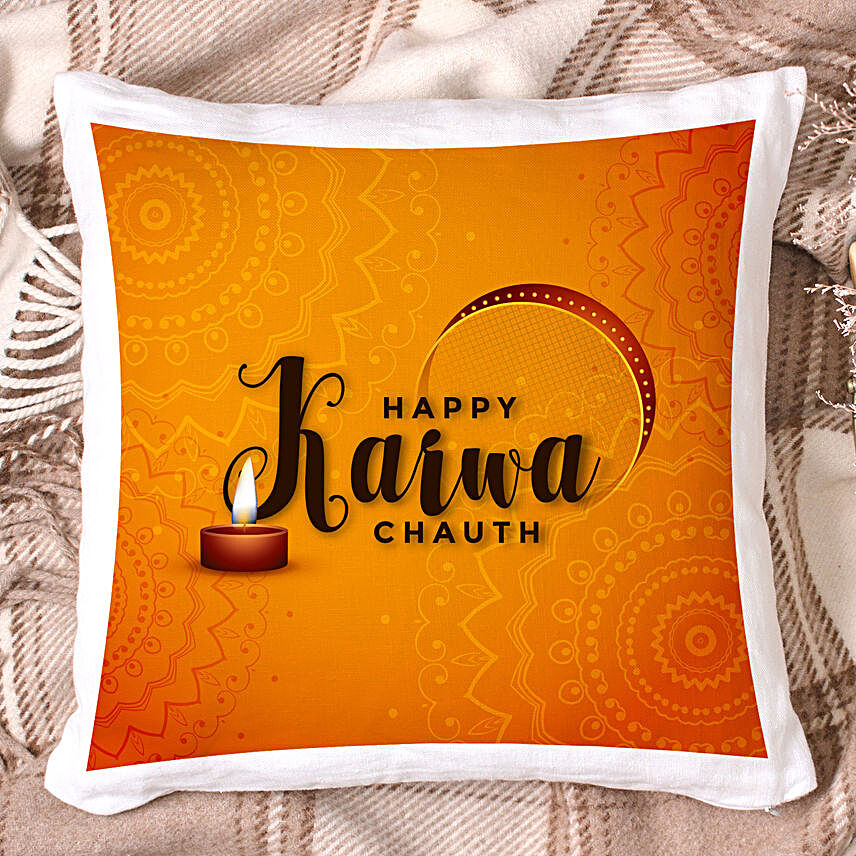Karva Chauth Cushion For Pretty Wife