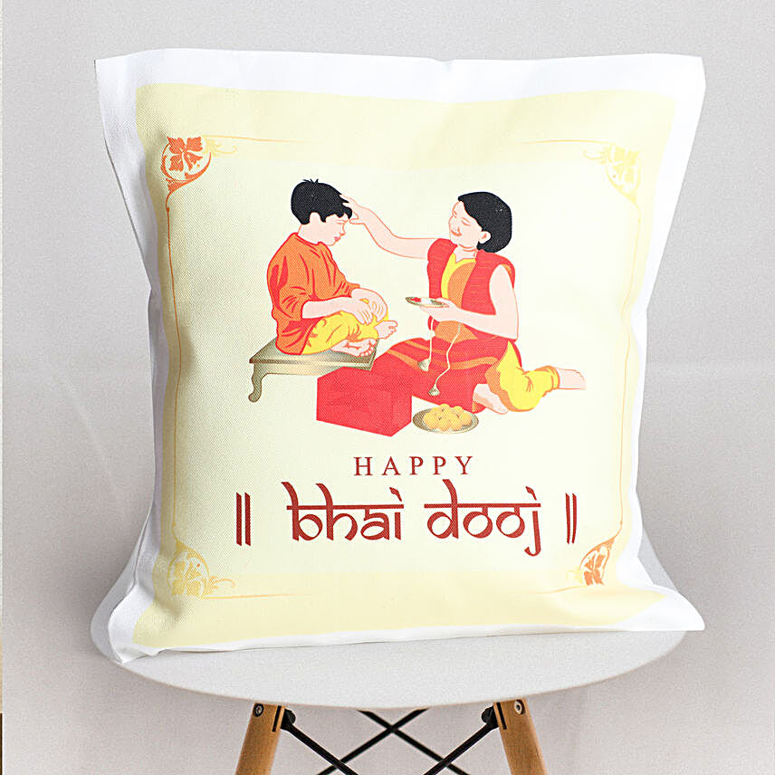 Bhai Dooj Printed Cushion:Personalised Cushions to UAE