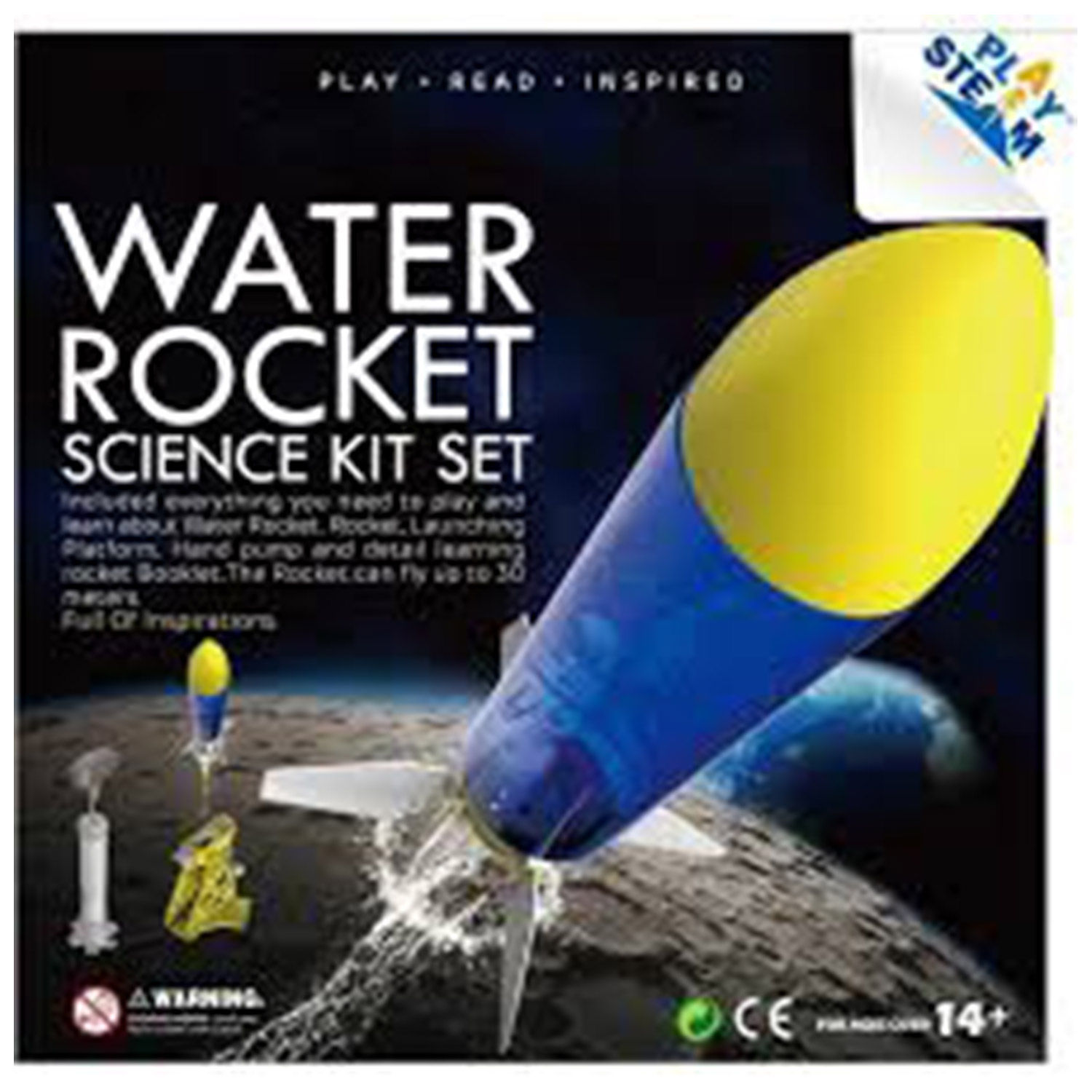 ZT Model My First Water Rocket – Razzo Ad Acqua E Aria, Vola Fino A 15 Metri, Kit Scientifico Fai-da-Te Con Pompa E Lanciatore, Regalo Per Bambini