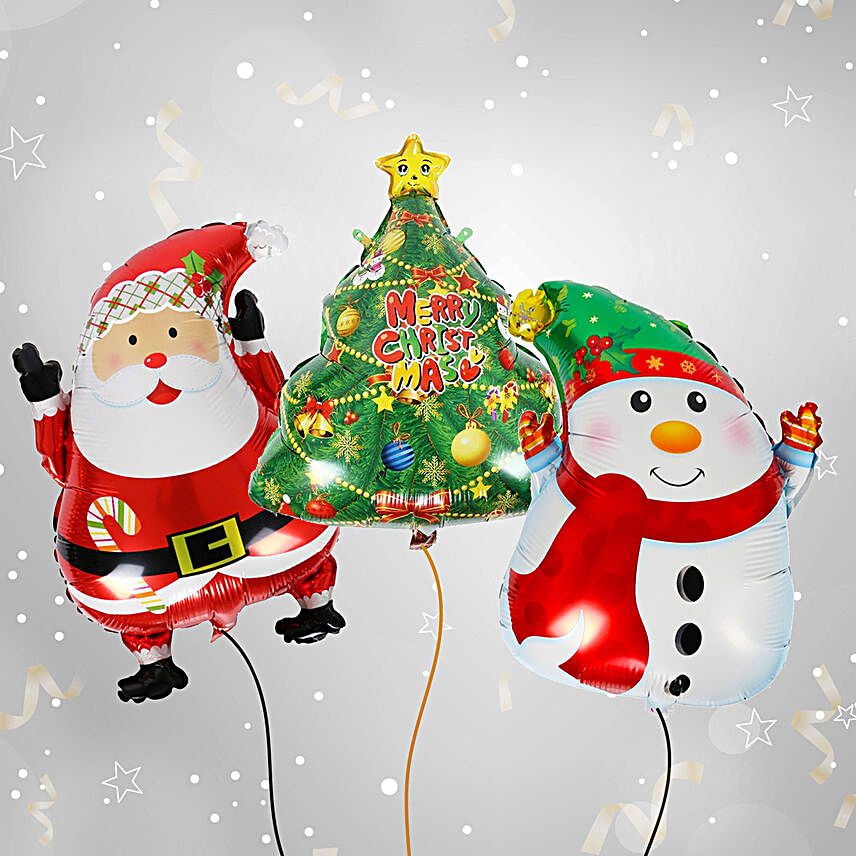 Christmas Celebration with Balloon Set:Christmas Gift Delivery in UAE