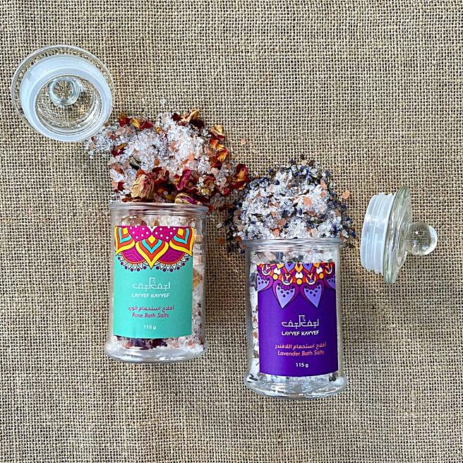 Premium Lavender n Rose Bath Salts uae Gift Premium Lavender n Rose