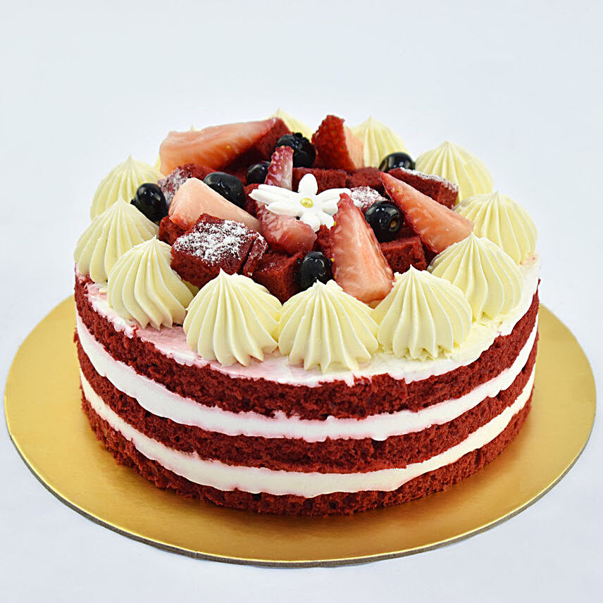 Red Velvet Cake 4 Portions:Send Cakes to UAE