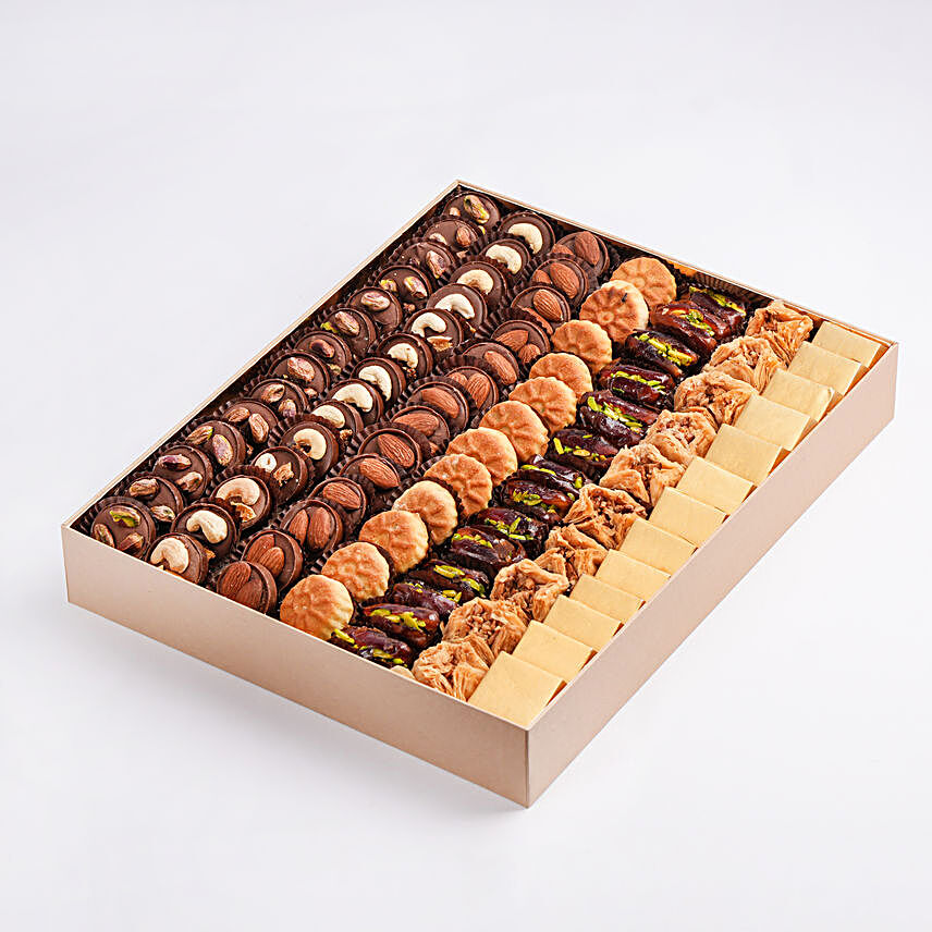 Assorted Tempting Delights Box:Eid Gift Delivery in UAE