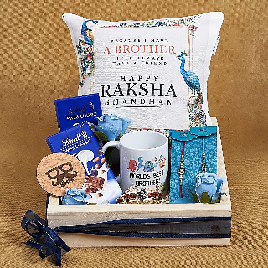 Rakhi Hamper For Best Brother:Rakhi With Personalised Gifts to UAE