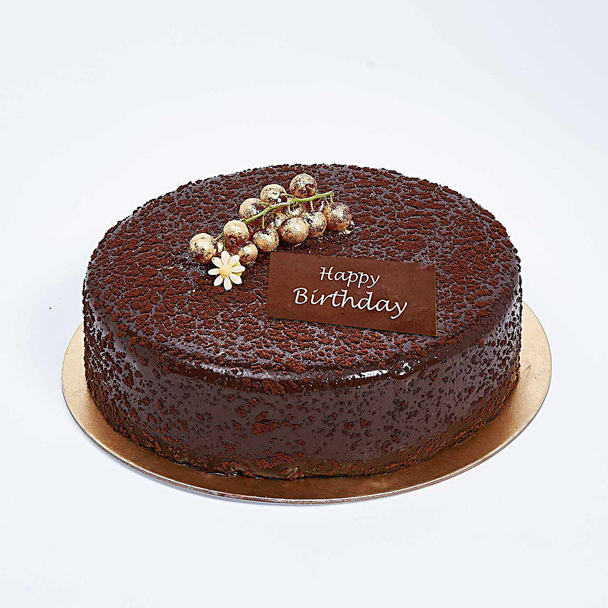 Dark Chocolate Birthday Cake