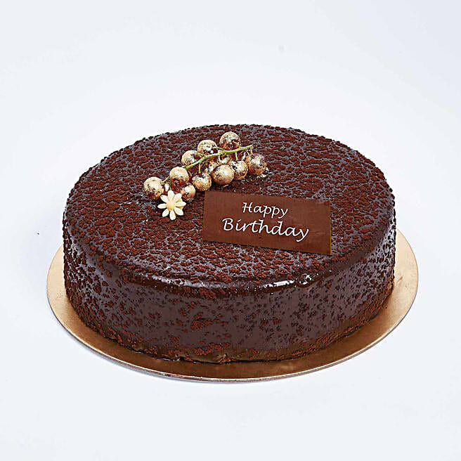 Half Kg Dark Chocolate Birthday Cake uae Gift Half Kg Dark Chocolate Birthday Cake Ferns N Petals