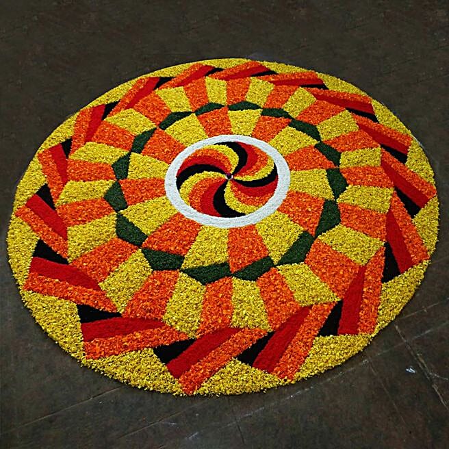 Marigold Flower Petals Rangoli uae Gift Marigold Flower Petals