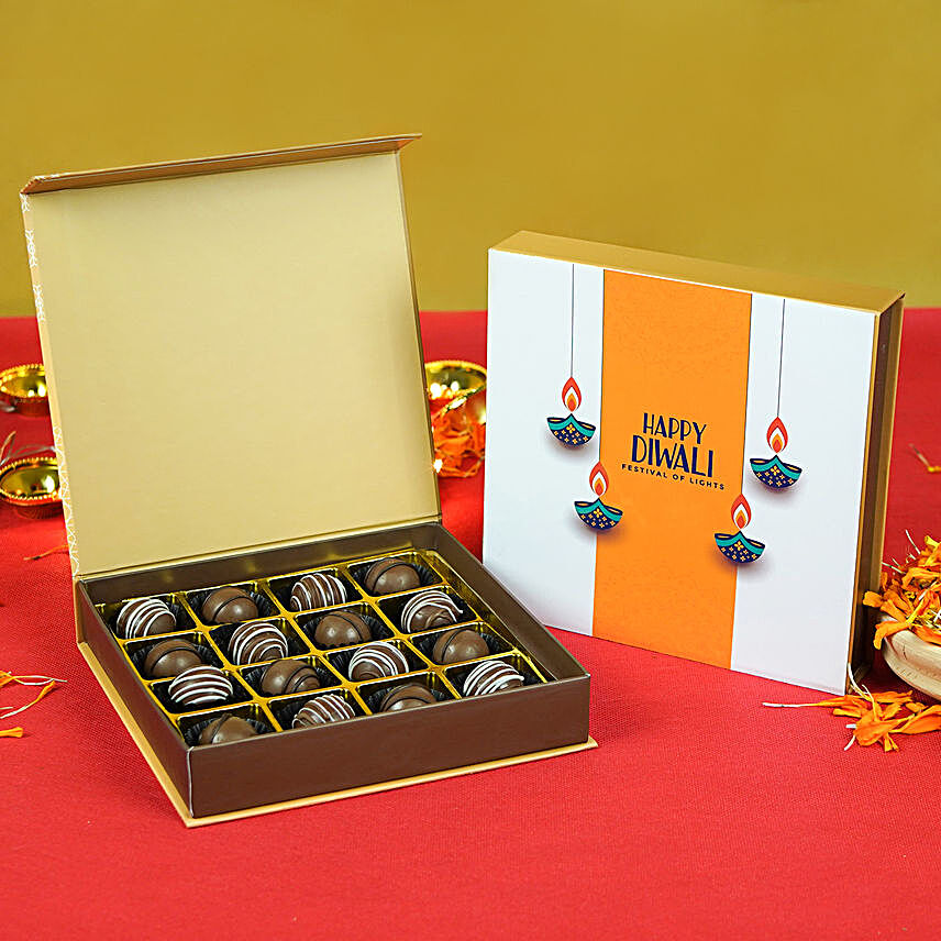 Diwali Chocolate Truffles Box:Diwali Chocolates to UAE