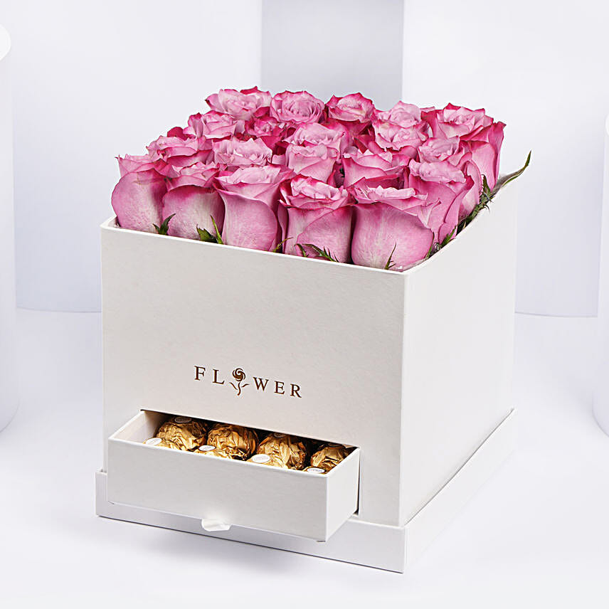 Hues Of Purple and Chocolates:Send Flowers to UAE