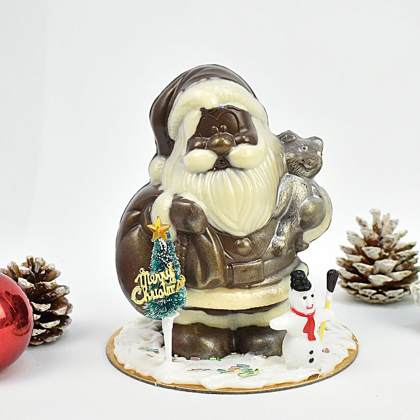Santa With Gift Bag Chocolate