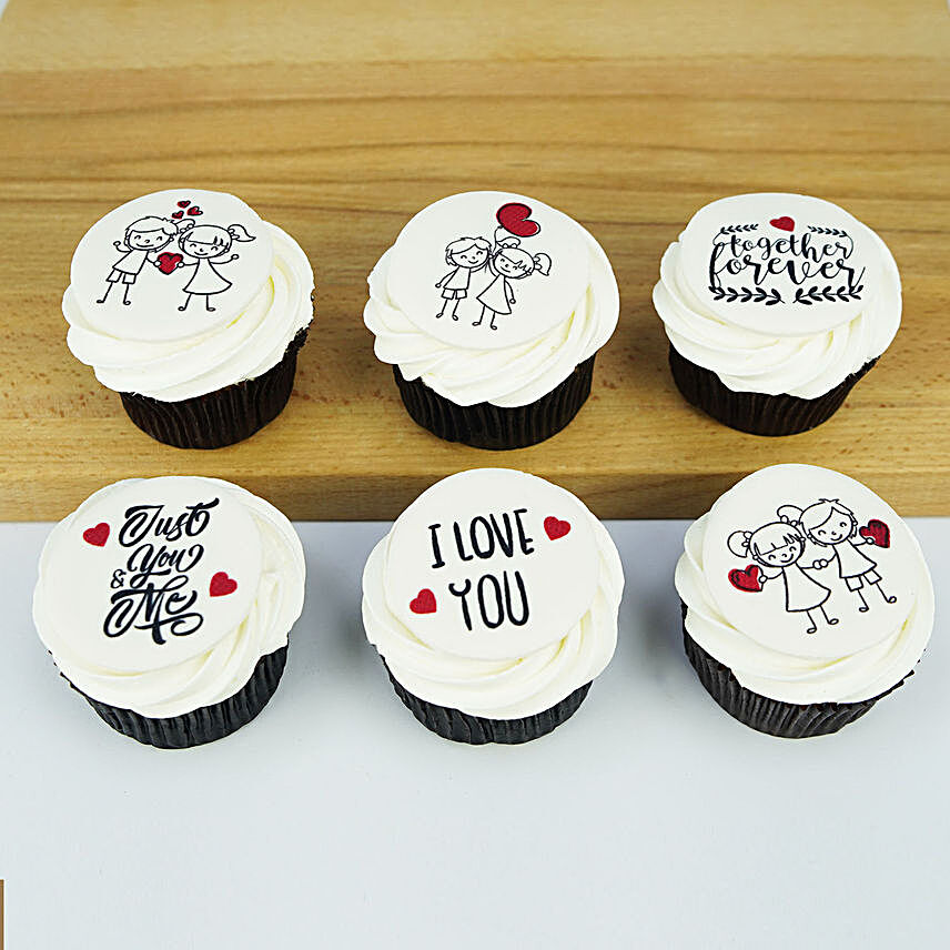 Sweetness of Love Cup Cakes:Valentine's Day Cake Delivery in Dubai