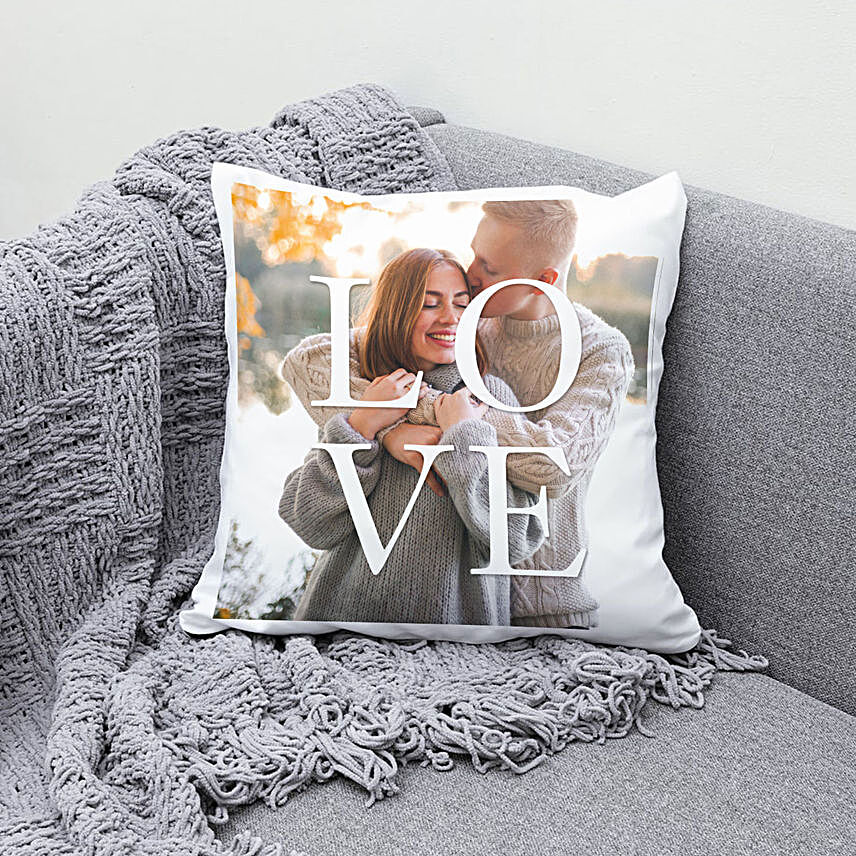Shadow of Love Personalised Cushion:Personalised Cushions to UAE