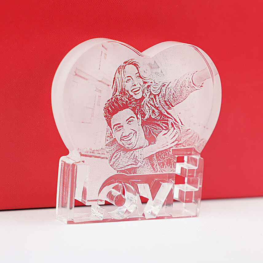 LOVE Personalised Acrylic Plaque:Chocolate Day Gifts to UAE
