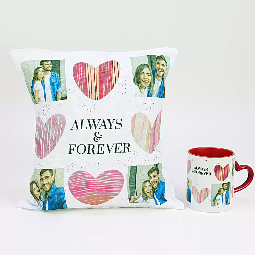 Always & Forever Personalised Mug n Cushion