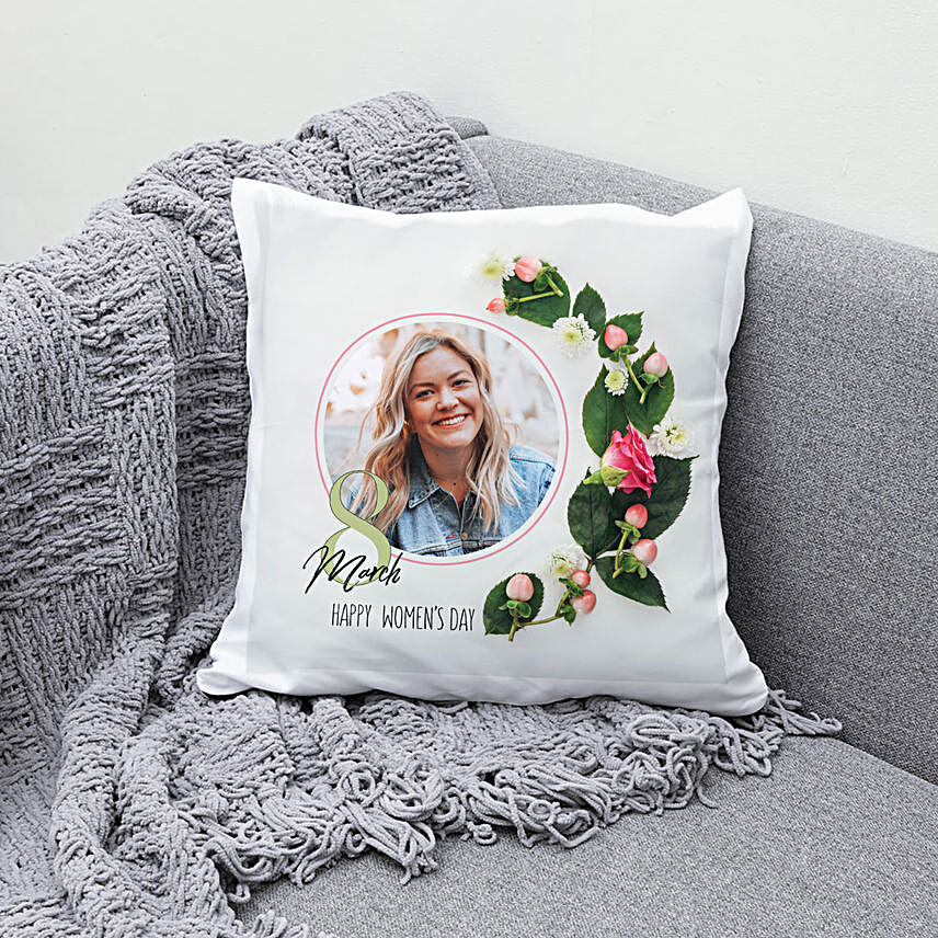 Personalised Womens Day Cushion:Personalised Cushions to UAE