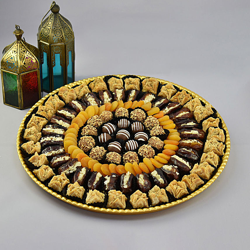 Royal Ramadan Dates and Sweets Platter