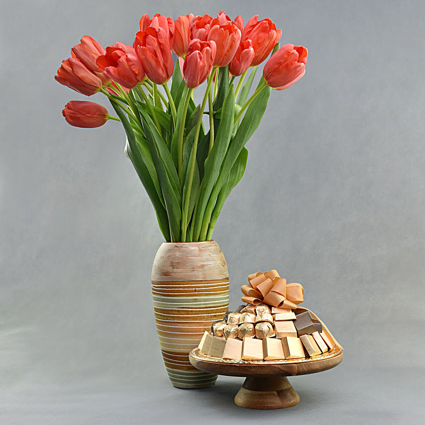 French Tulips and Patchi Chocolates
