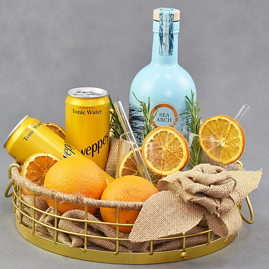 Perfect Mocktail Mix Hamper:Gift Baskets to UAE
