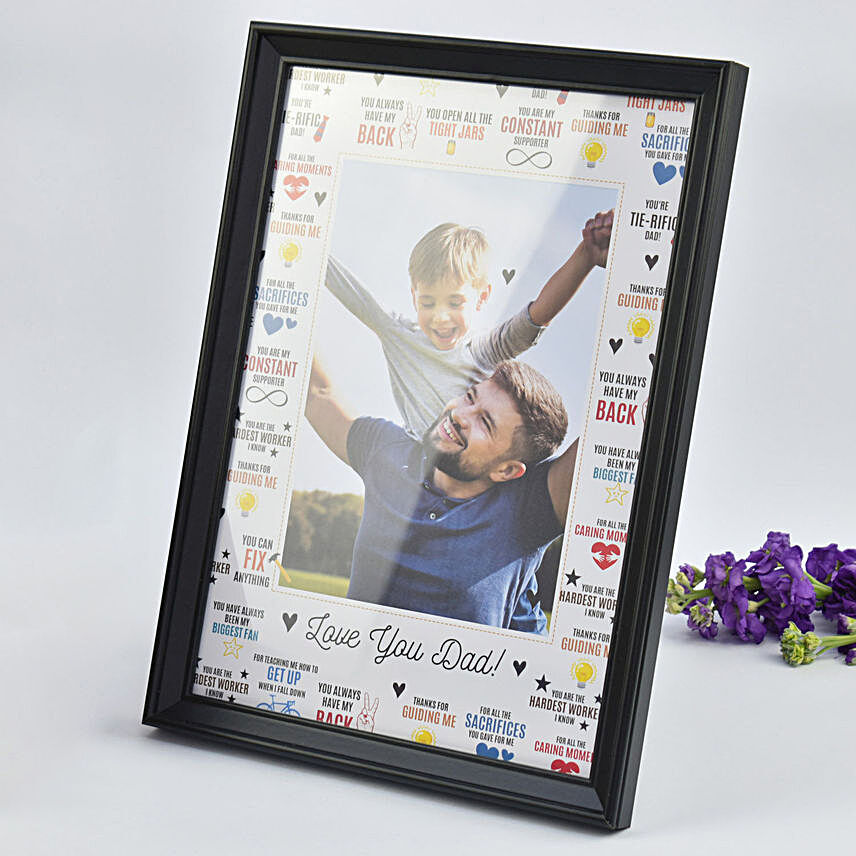 Personalised Love You Dad Frame