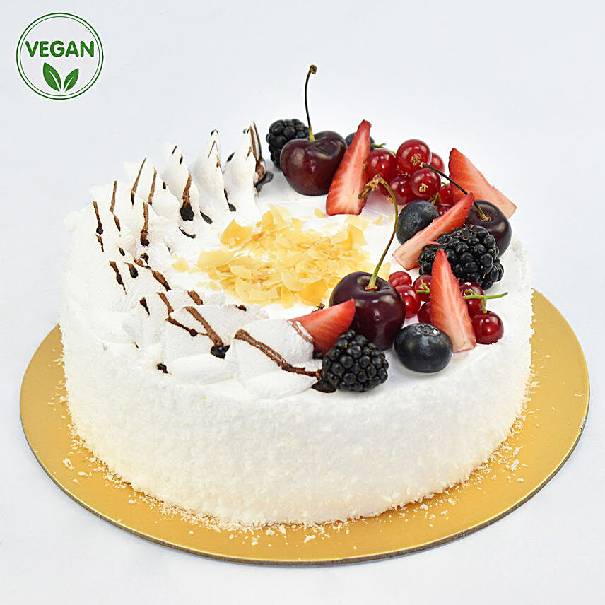 White Forest Vegan Cake