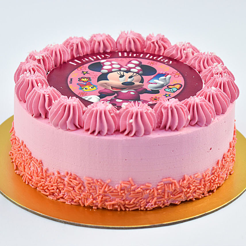 Cute Minni Mouse Birthday Cake
