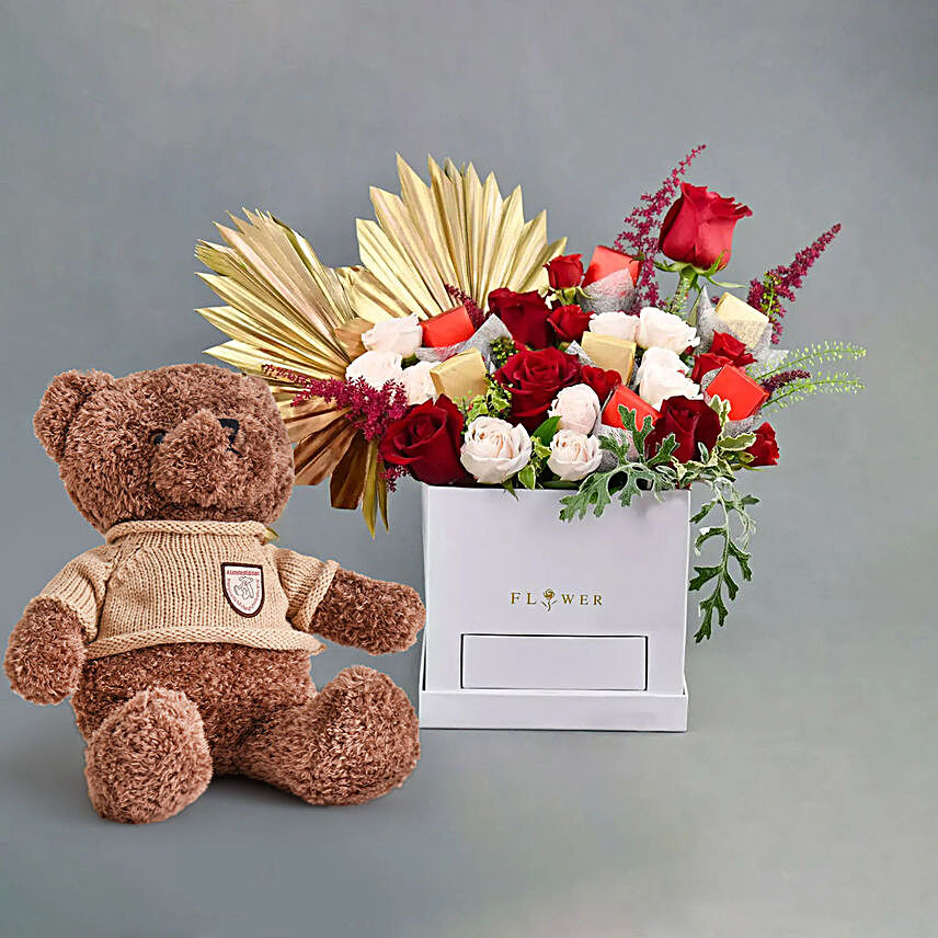 Dreamlike Trance and Teddy bear:Flowers and Chocolates to Dubai