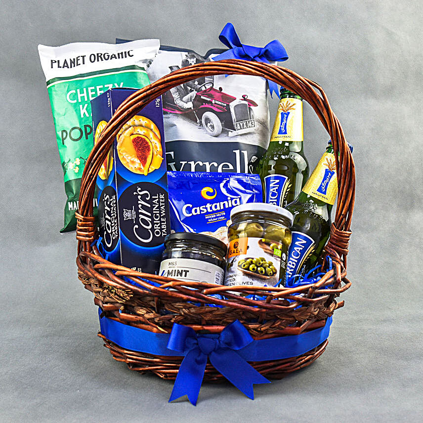 Blue and Delicious Gift Basket