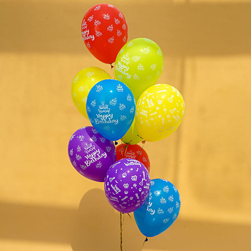 Happy Birthday Helium Balloons