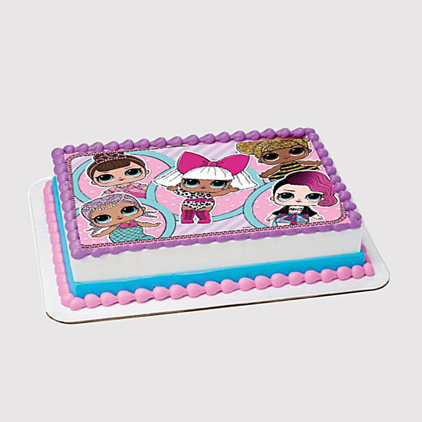 Lol Surprise Dolls Chocolate Photo Cake uae Gift Lol Surprise