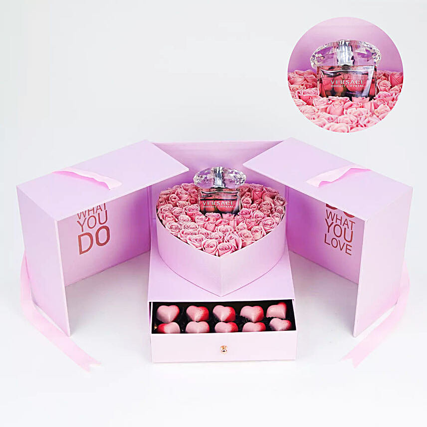 Rose n Perfume Box Of Love