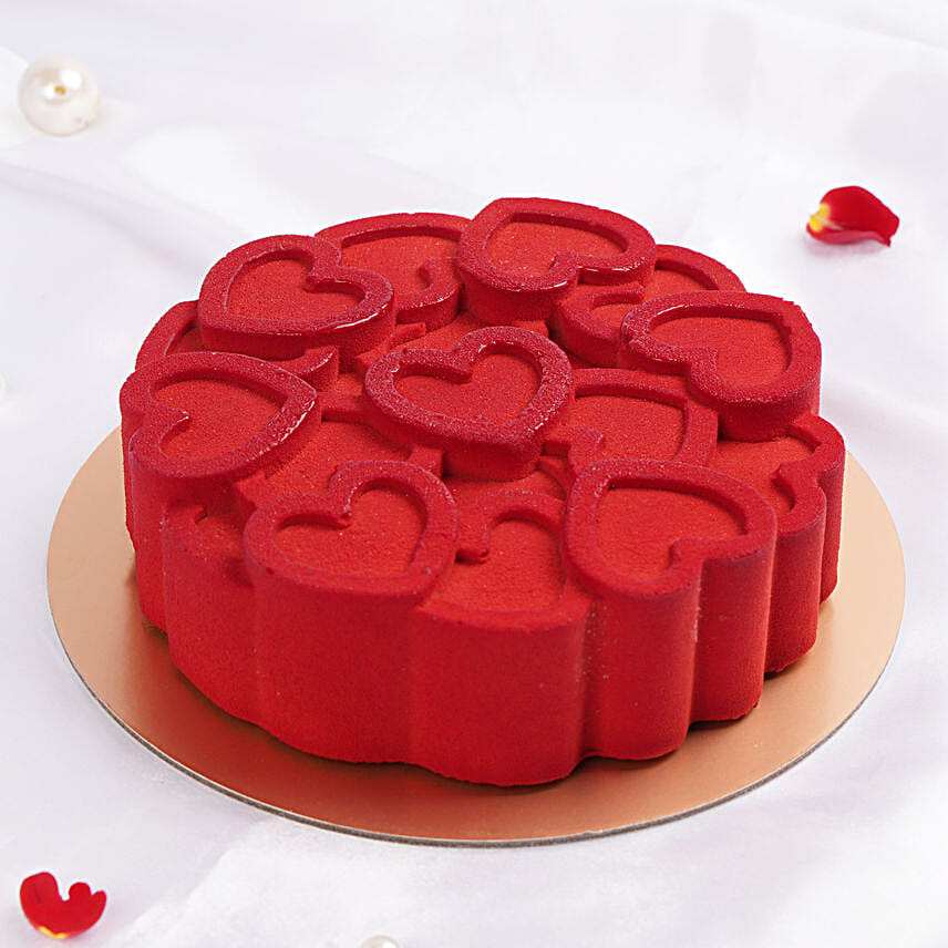Crimson Romance Cake