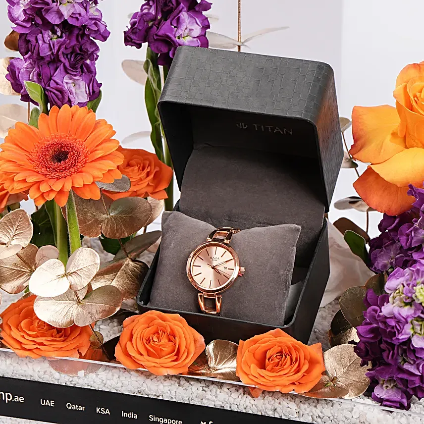 Titan Raga Rose Gold Watch for Her