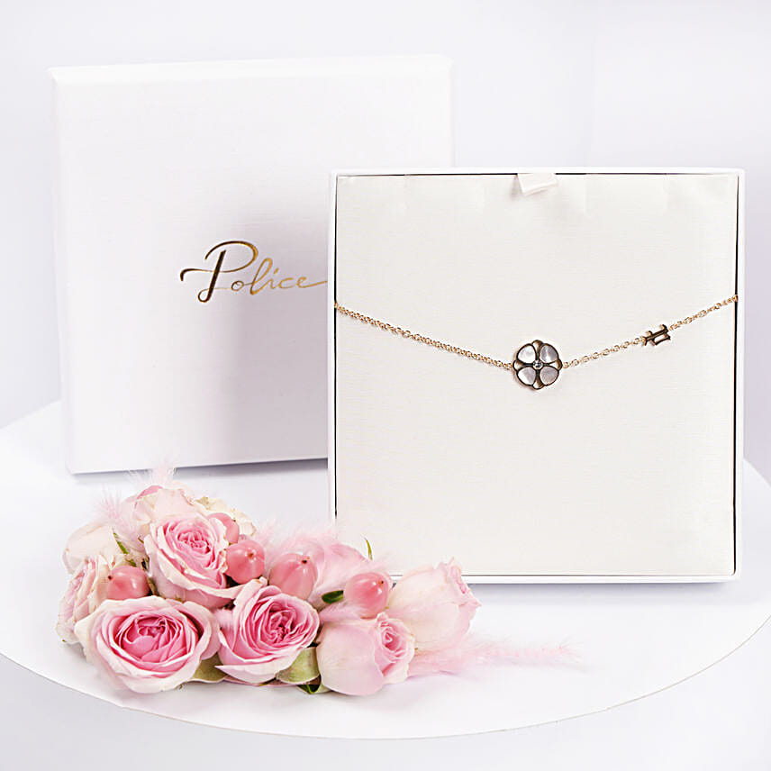 Mother of Pearl Floral Bracelet For Her