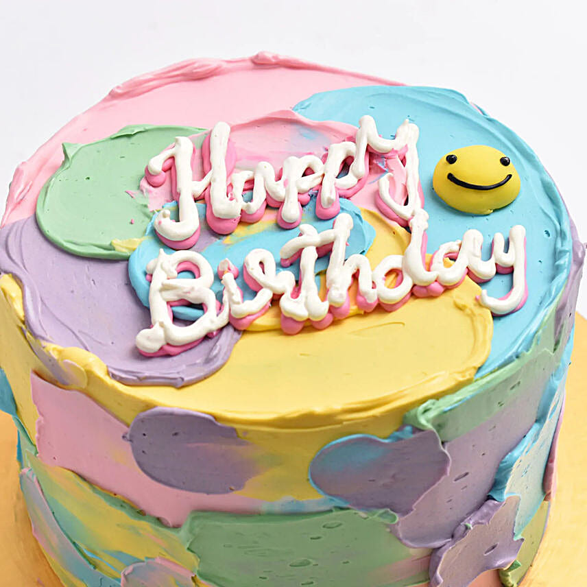 Colorful Birthday Cake