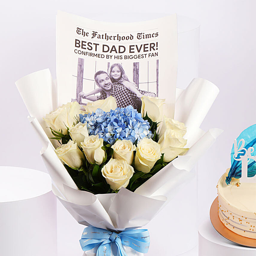 Best Dad Ever Bouquet With Cake