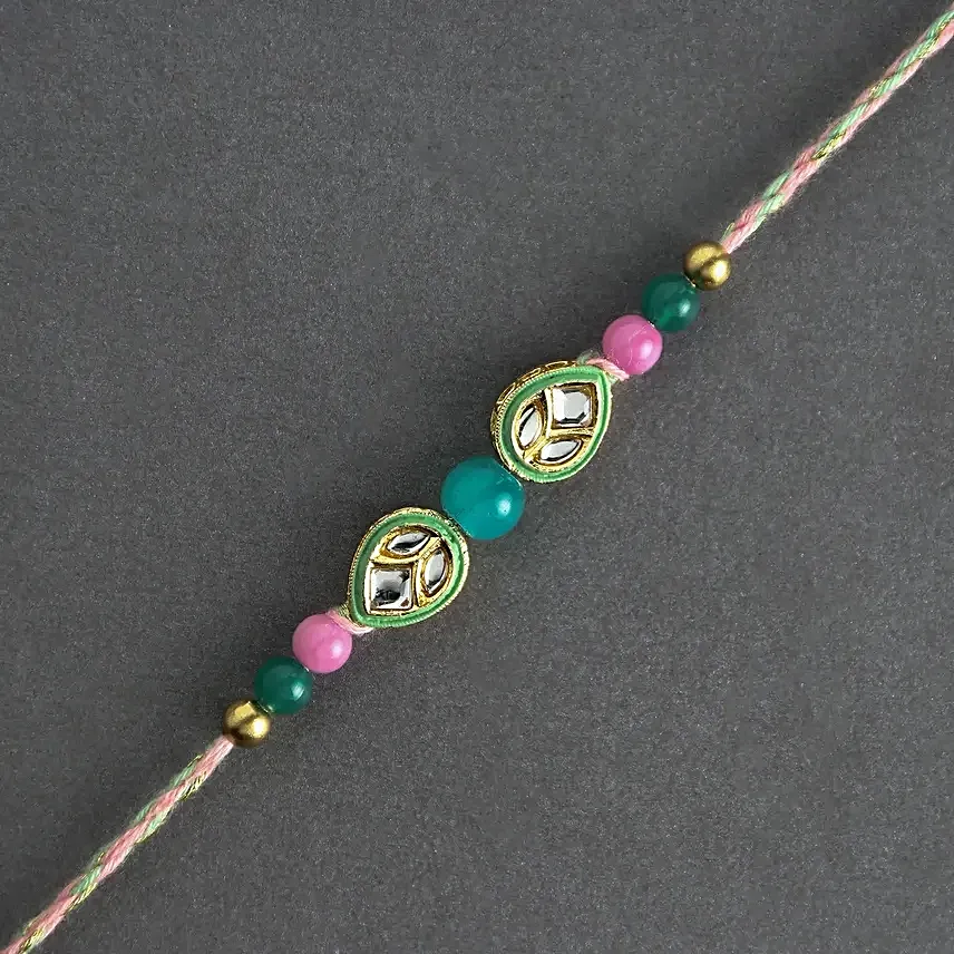 Royal Radiance Kundan Rakhi
