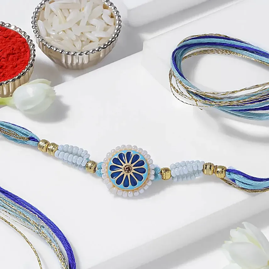 The Majestic Grace Meenakari Rakhi