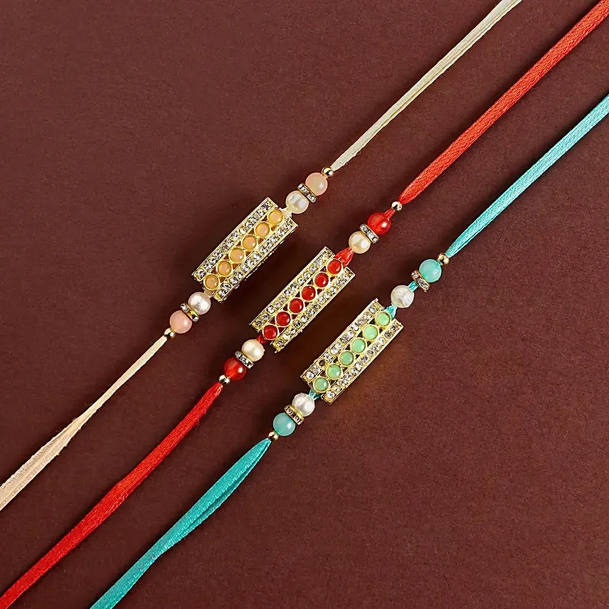 Ethnic Stone Rakhi