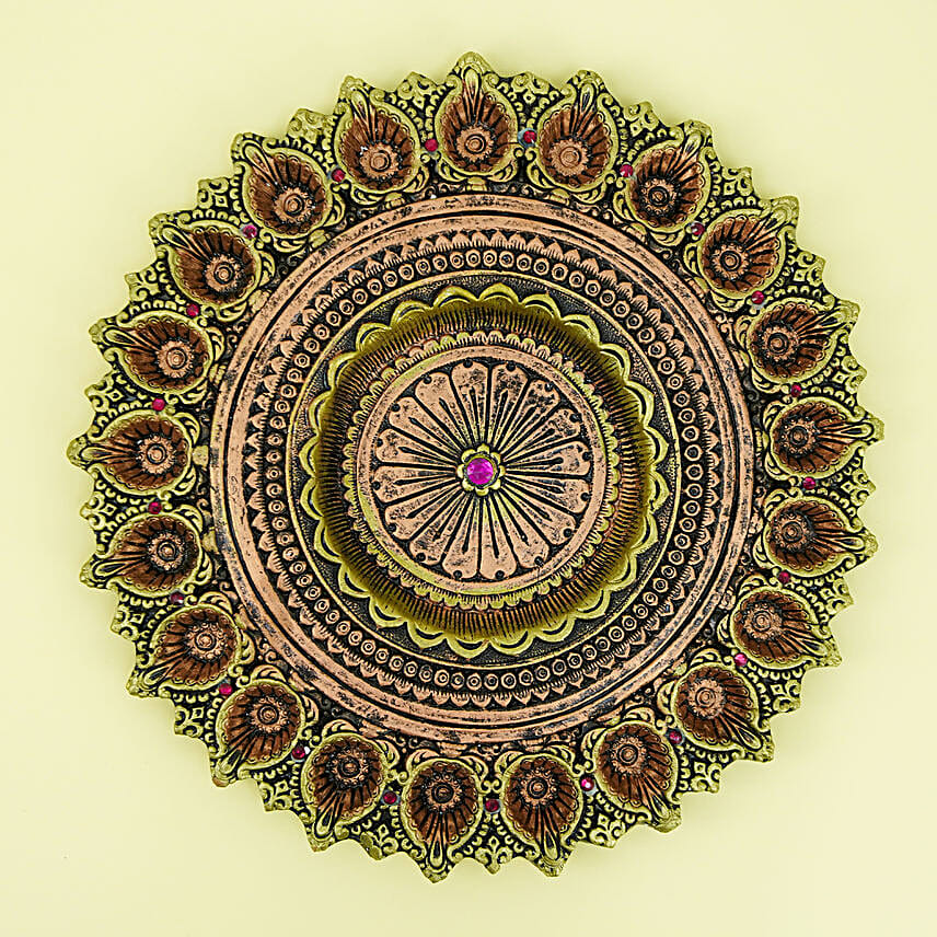 21 Diya Designer Thali