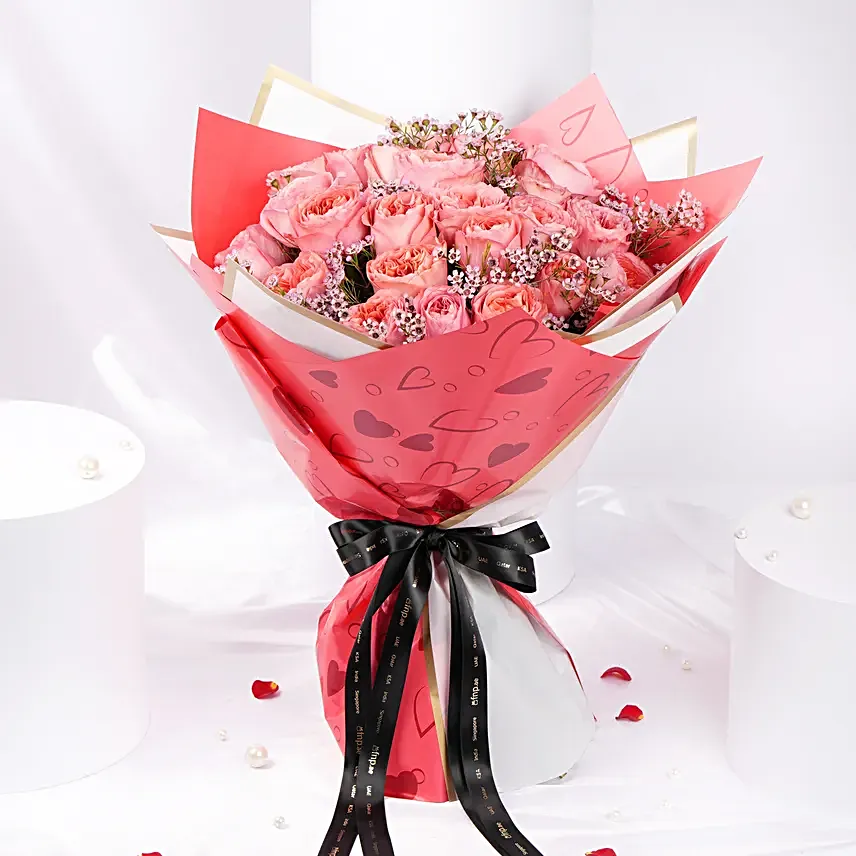 24 Premium Garden Roses for Valentines