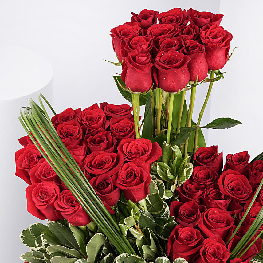 80 Perfect Roses in a Bowl