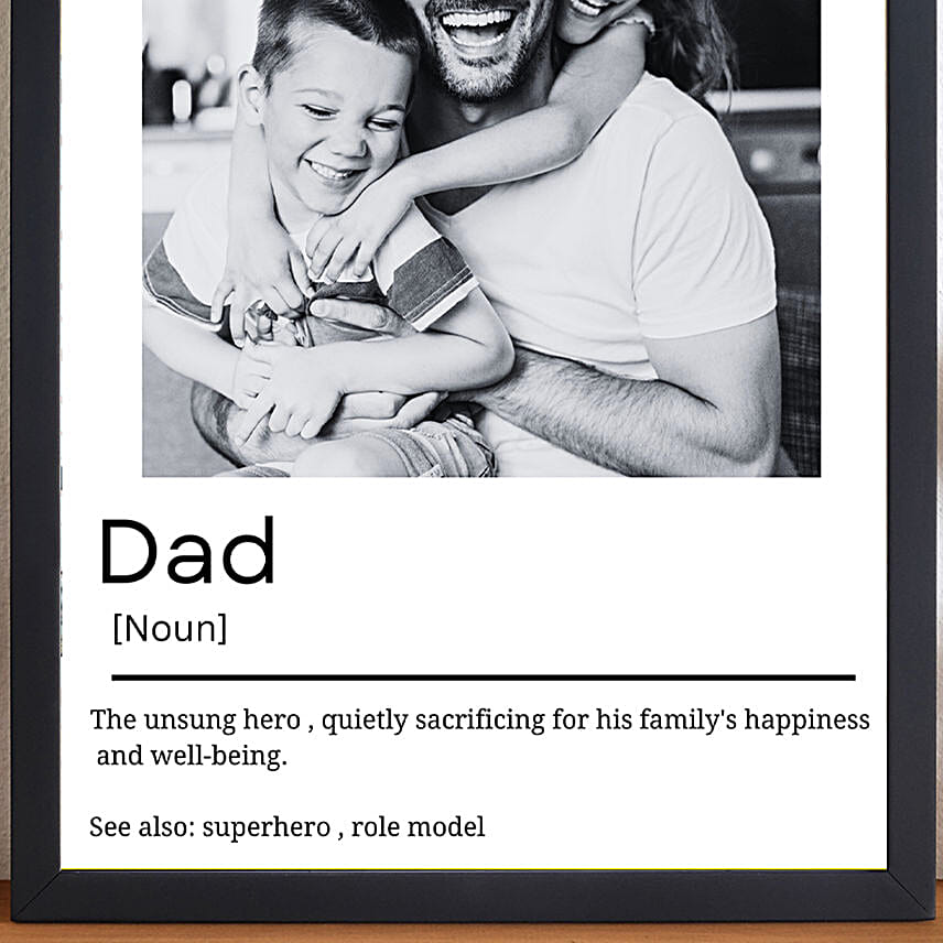 Affection For Dad Photo Frame