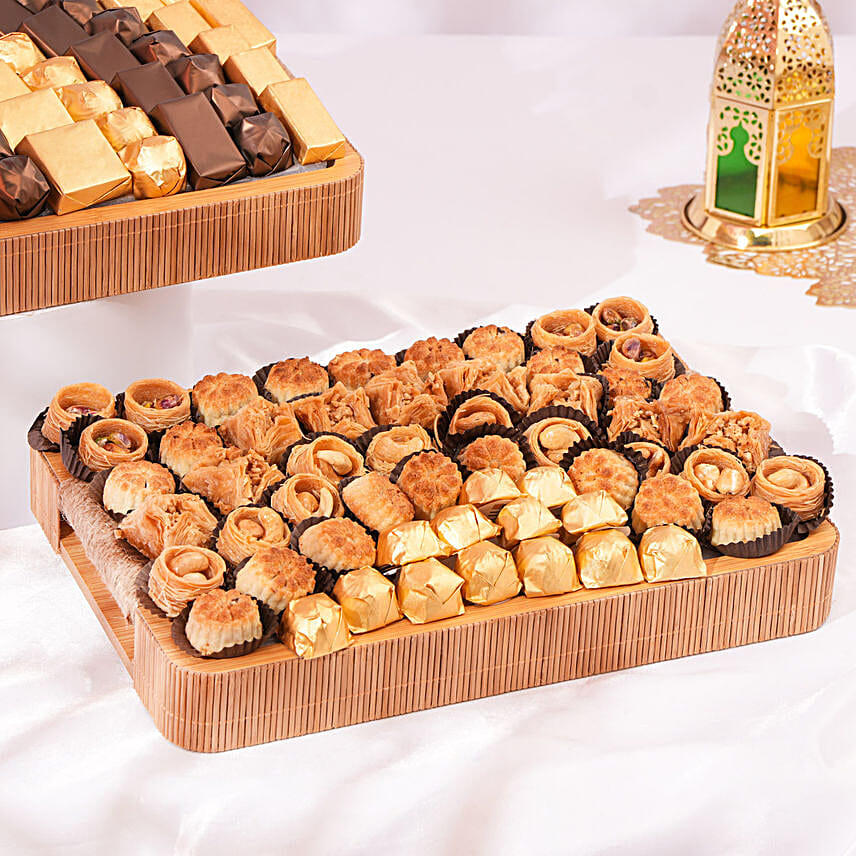 Arabic Sweets And Chocolate Duo