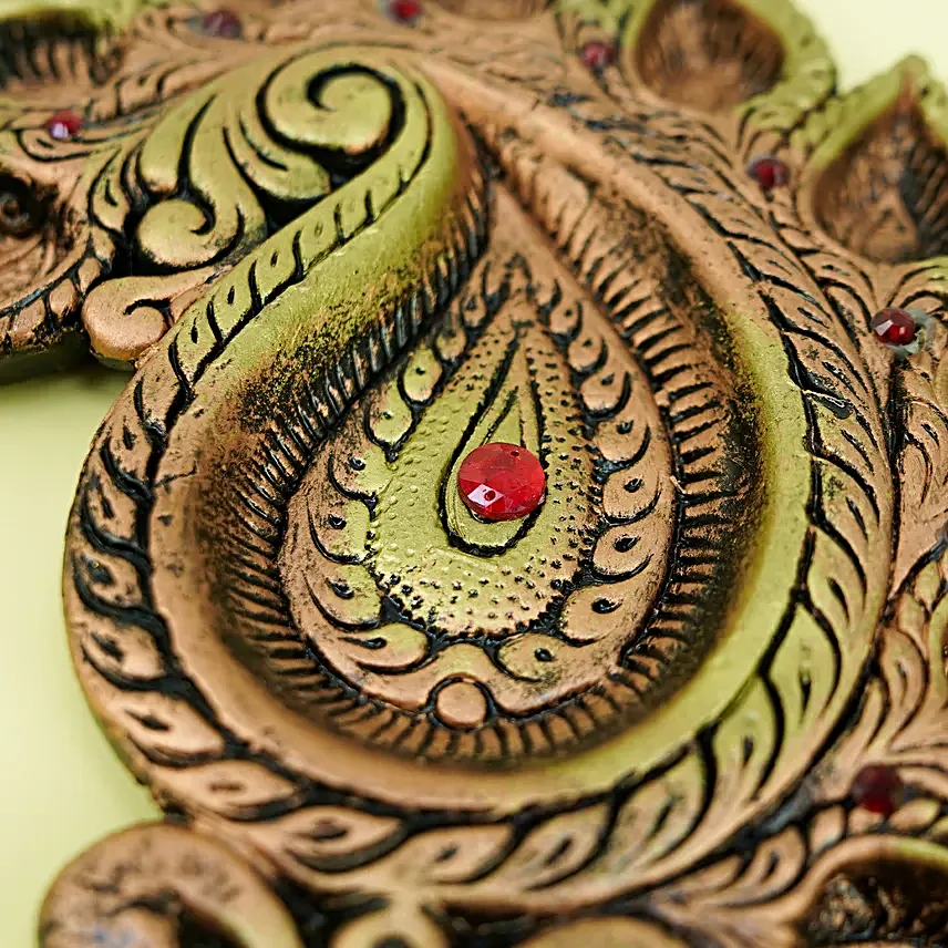 Auspicious 9 Designer Diyas Set