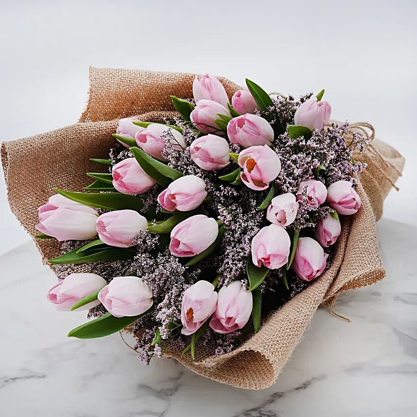 Blushing Pink Tulips