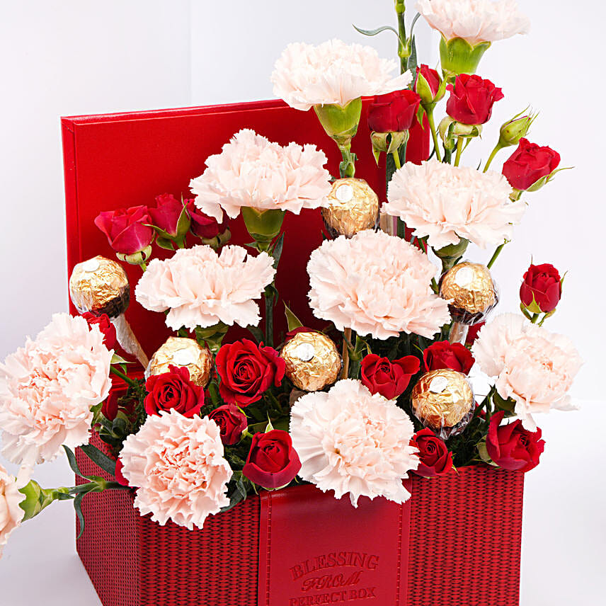 Box Of Rochers And Blooms
